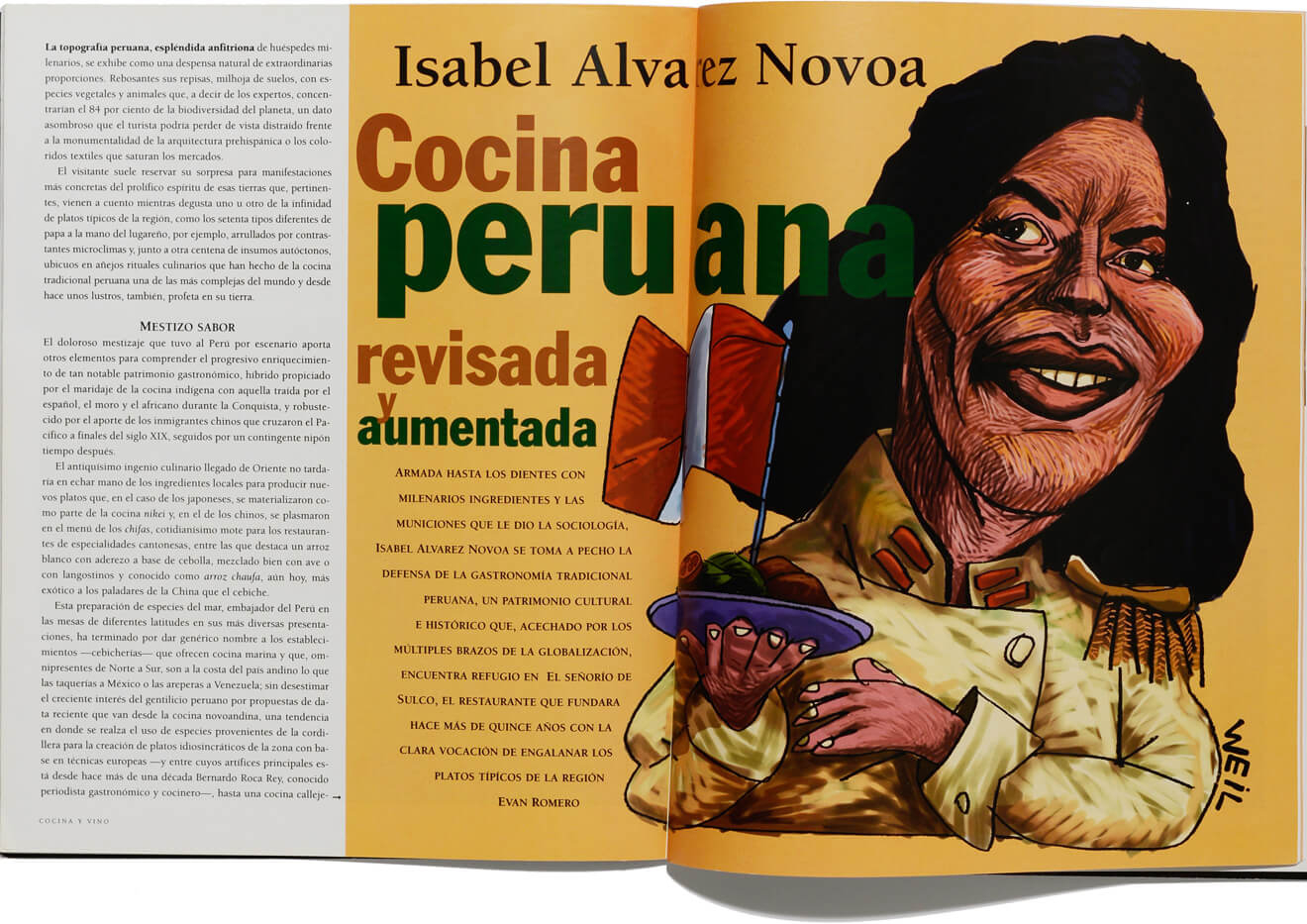 Isabel Álvarez Novoa en “Cocina y vino”