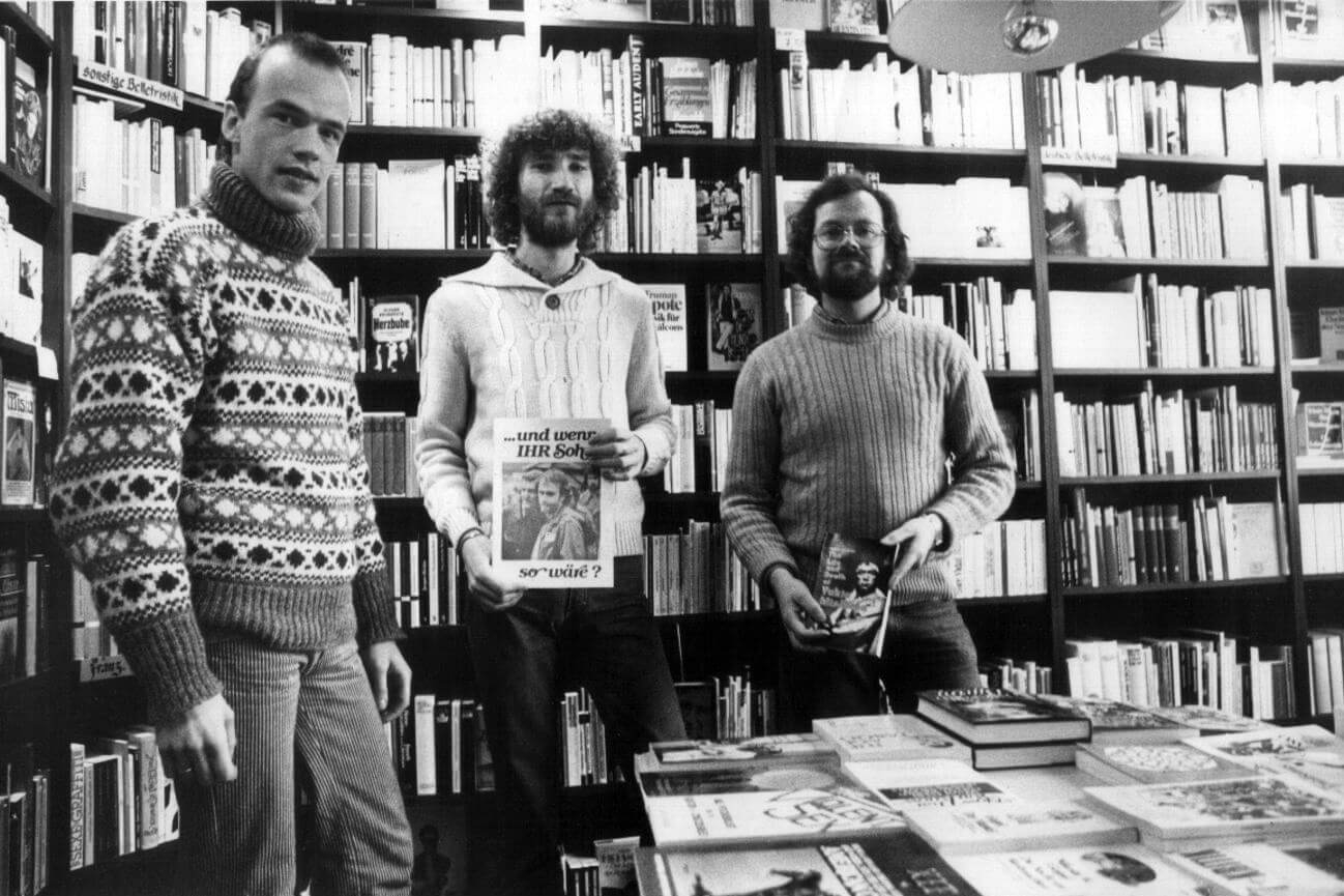 Trabajadores de la librería Männerschwarm, ca. 1982